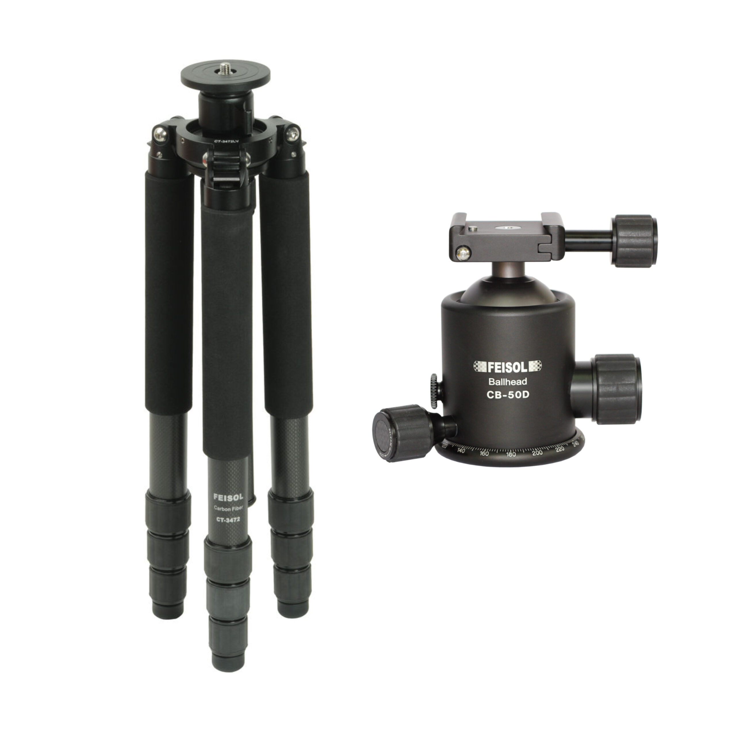 FEISOL Elite Tripod CT-3472LV with FEISOL CB-50D Ballhead