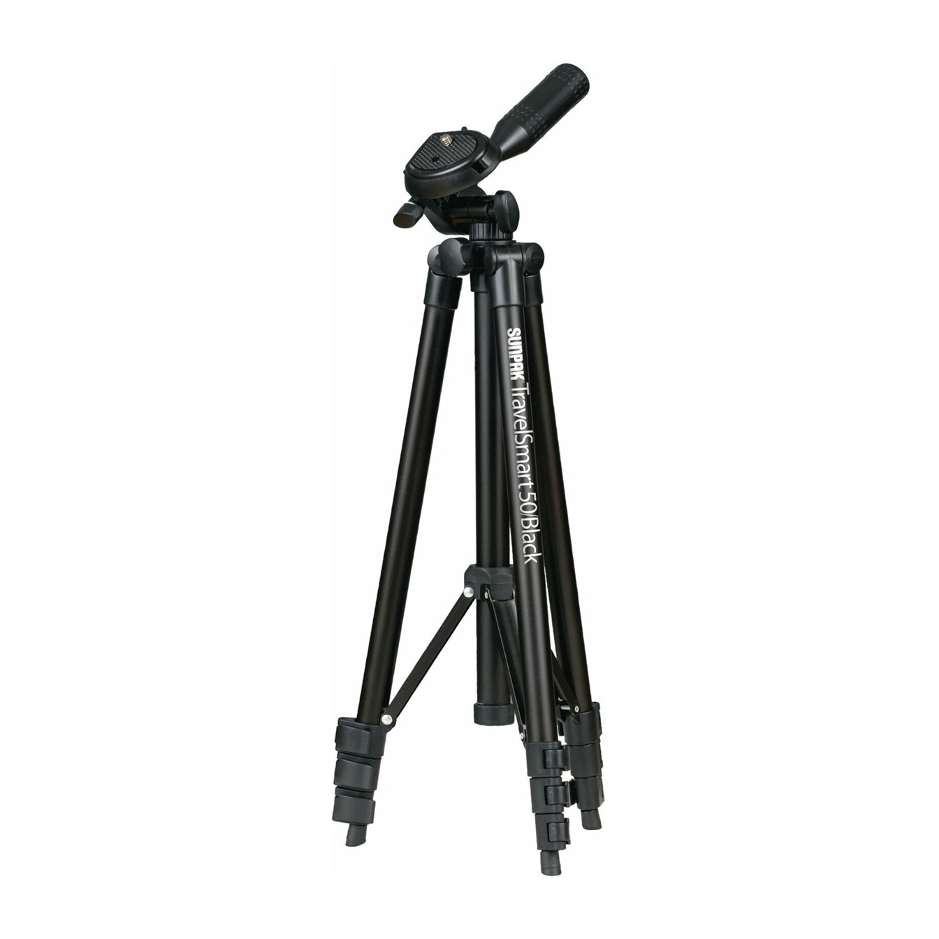 Sunpak TravelSmart 50 Aluminum 3-Way Pan & Tilt Head Tripod