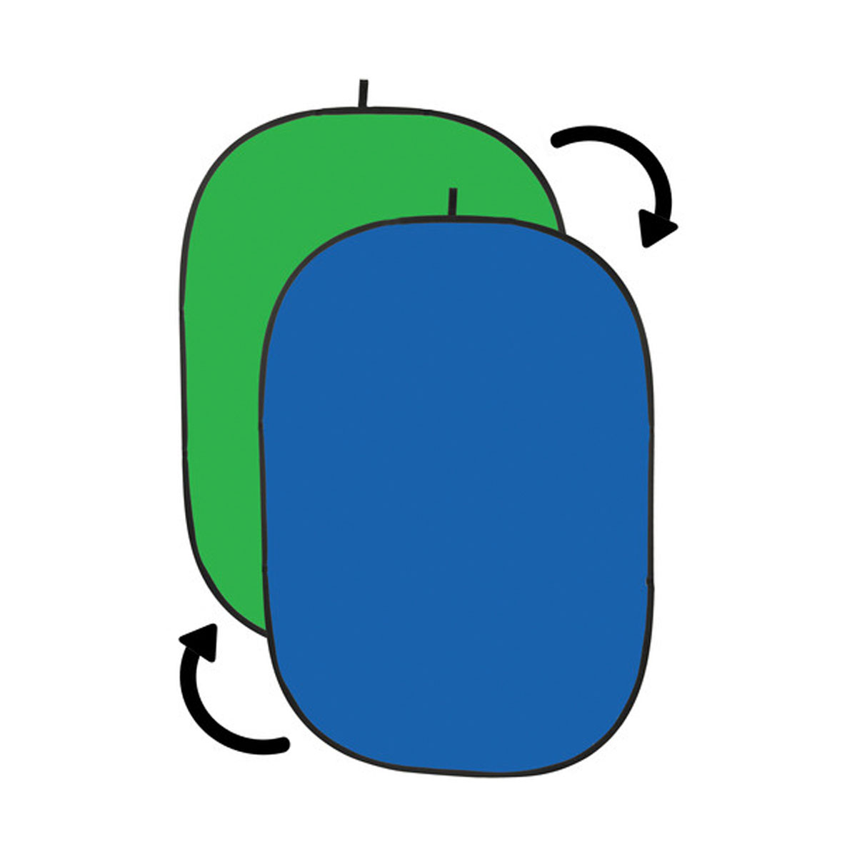 Angler Chroma-Key Collapsible Background (Chroma Blue / Green, 5 x 7')