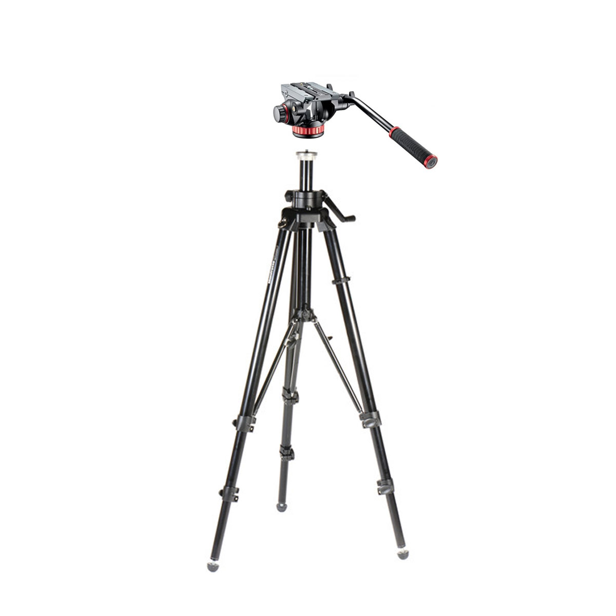 Manfrotto 475B Tripod Legs with 502 Fluid Video Head