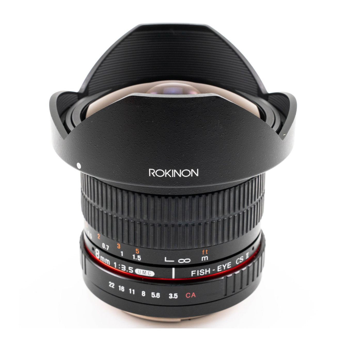Rokinon 8mm f/3.5 Fisheye Aspherical IF CS II UMC Manual APS-C Lens for Canon EF