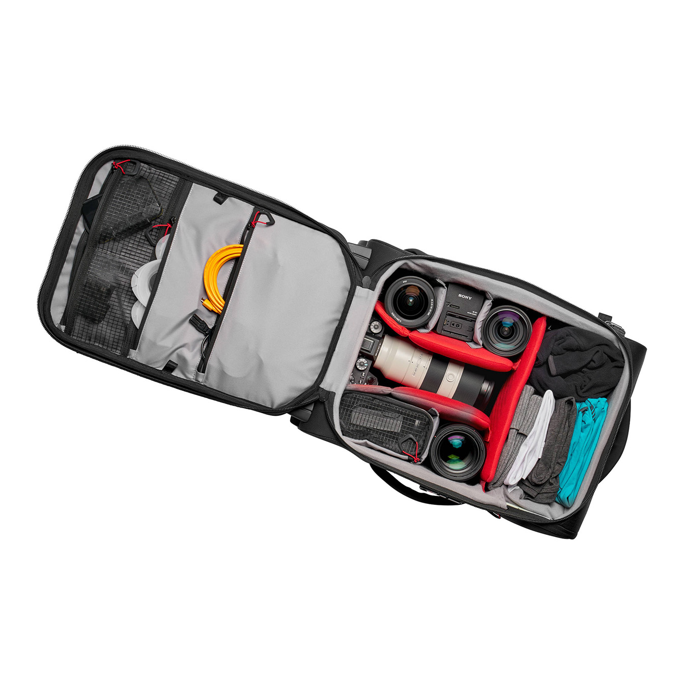 Manfrotto Pro Light Reloader Air-55 Carry-On Camera Roller Bag (Black) - Image 8