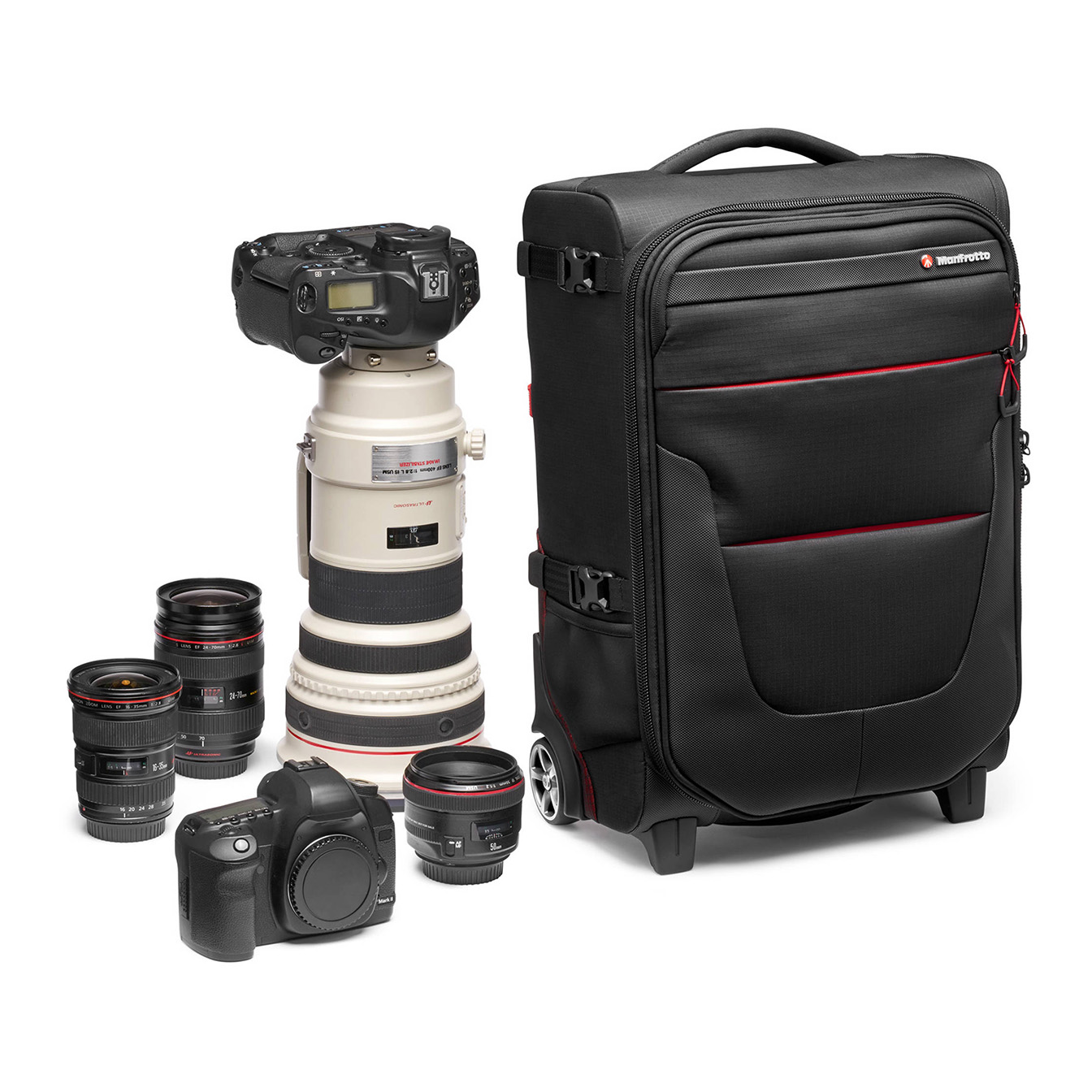 Manfrotto Pro Light Reloader Air-55 Carry-On Camera Roller Bag (Black) - Image 13