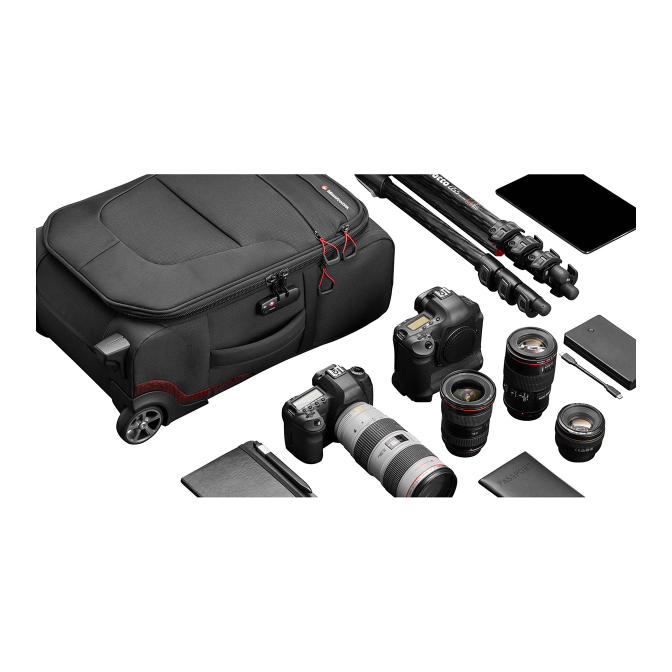 Manfrotto Pro Light Reloader Air-55 Carry-On Camera Roller Bag (Black) - Image 23