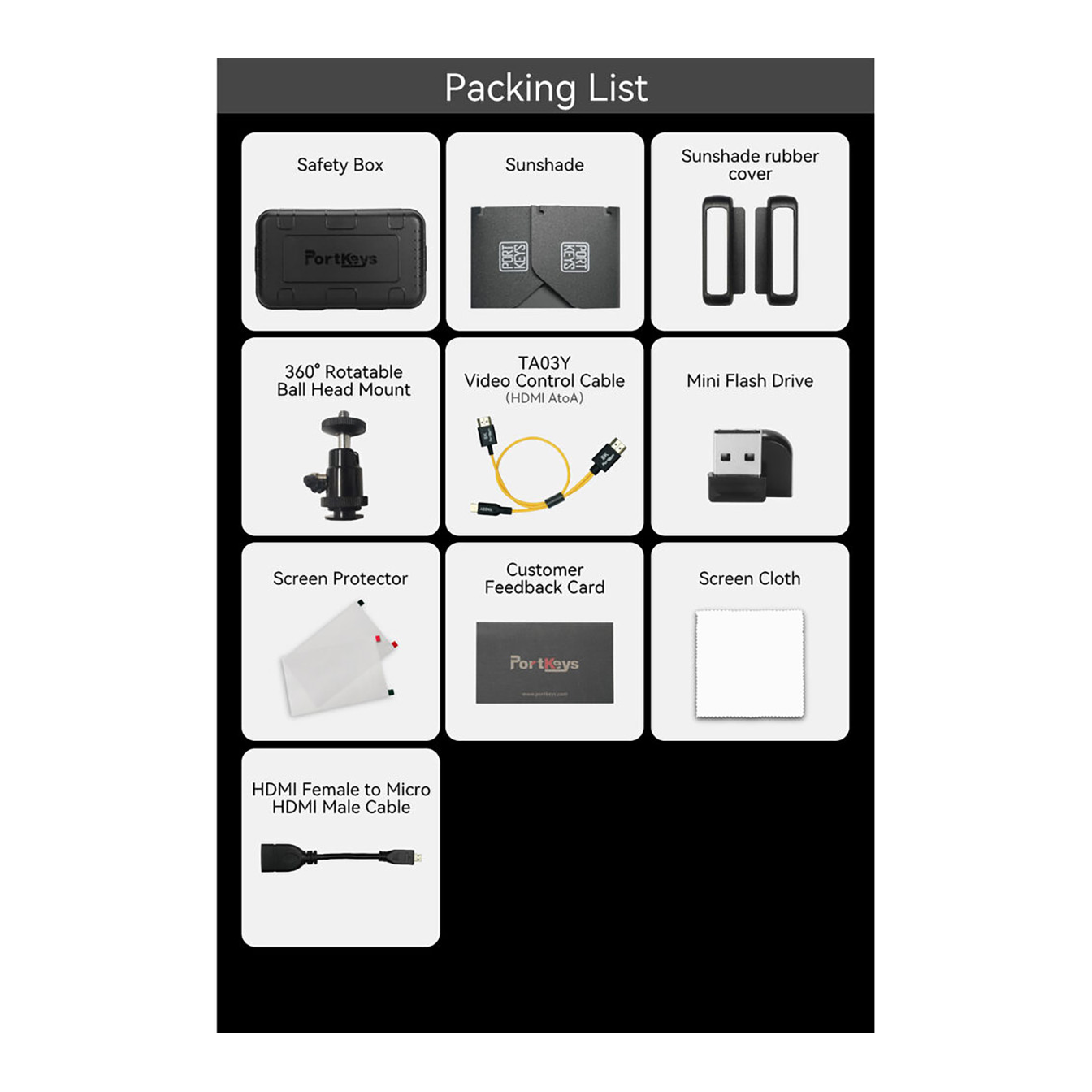 PORTKEYS LH7C 7" High-Brightness Touchscreen Monitor with Sunshade - Image 14