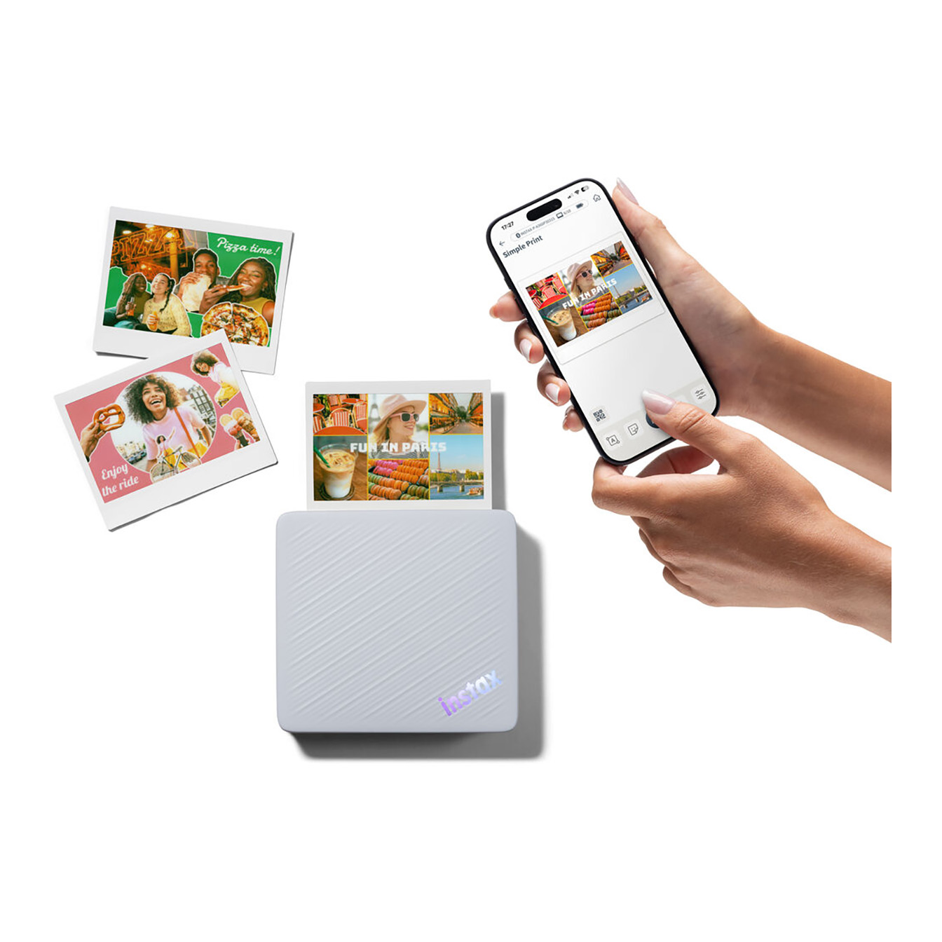 FUJIFILM instax Link WIDE 2 Smartphone Printer (Blue) - Image 13