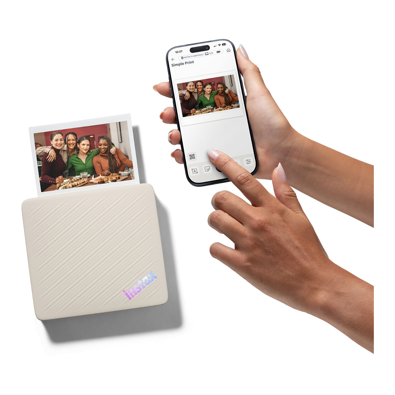 FUJIFILM instax Link WIDE 2 Smartphone Printer (Beige) - Image 10