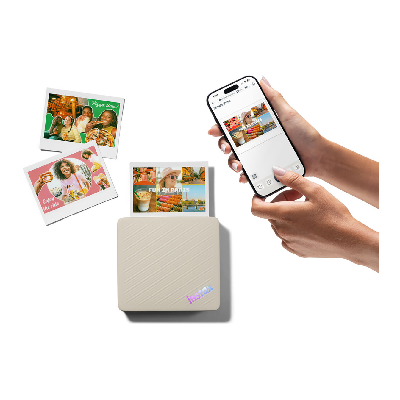 FUJIFILM instax Link WIDE 2 Smartphone Printer (Beige) - Image 13