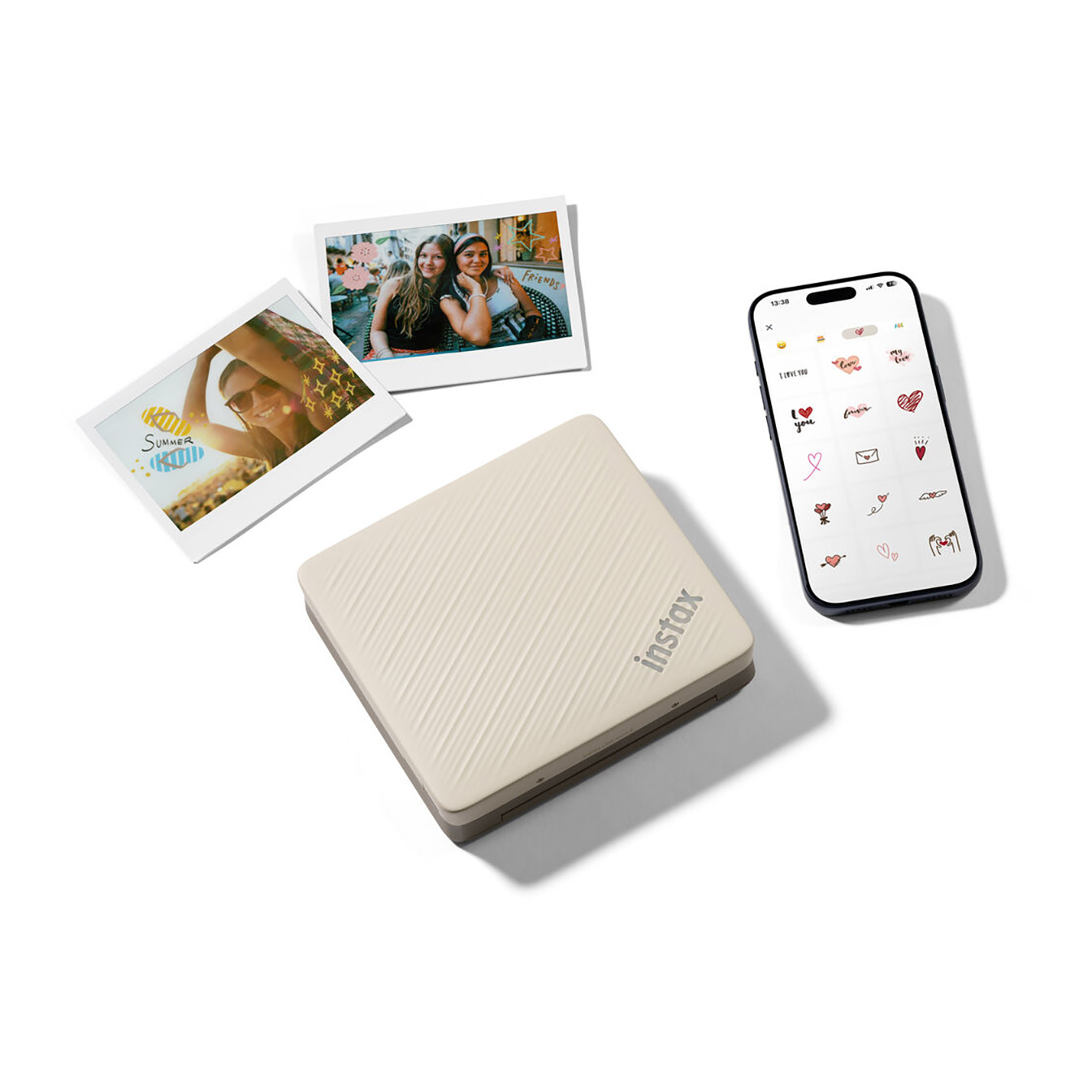 FUJIFILM instax Link WIDE 2 Smartphone Printer (Beige) - Image 14
