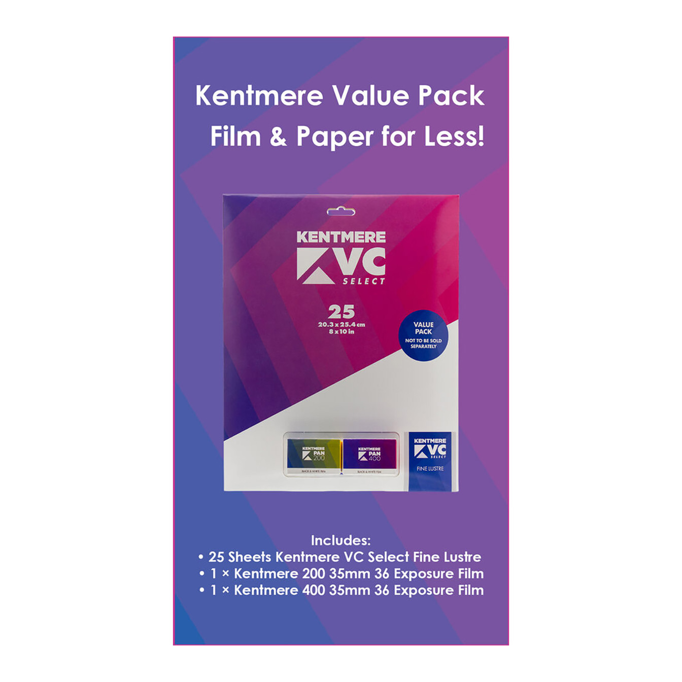 Kentmere Pan 200/400 Black & White Film Value Pack (35mm Film, 36 Exp, 2-Pack) - Image 4