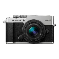 OM SYSTEM PEN Mirrorless Camera with 14-42mm III Lens (Silver)