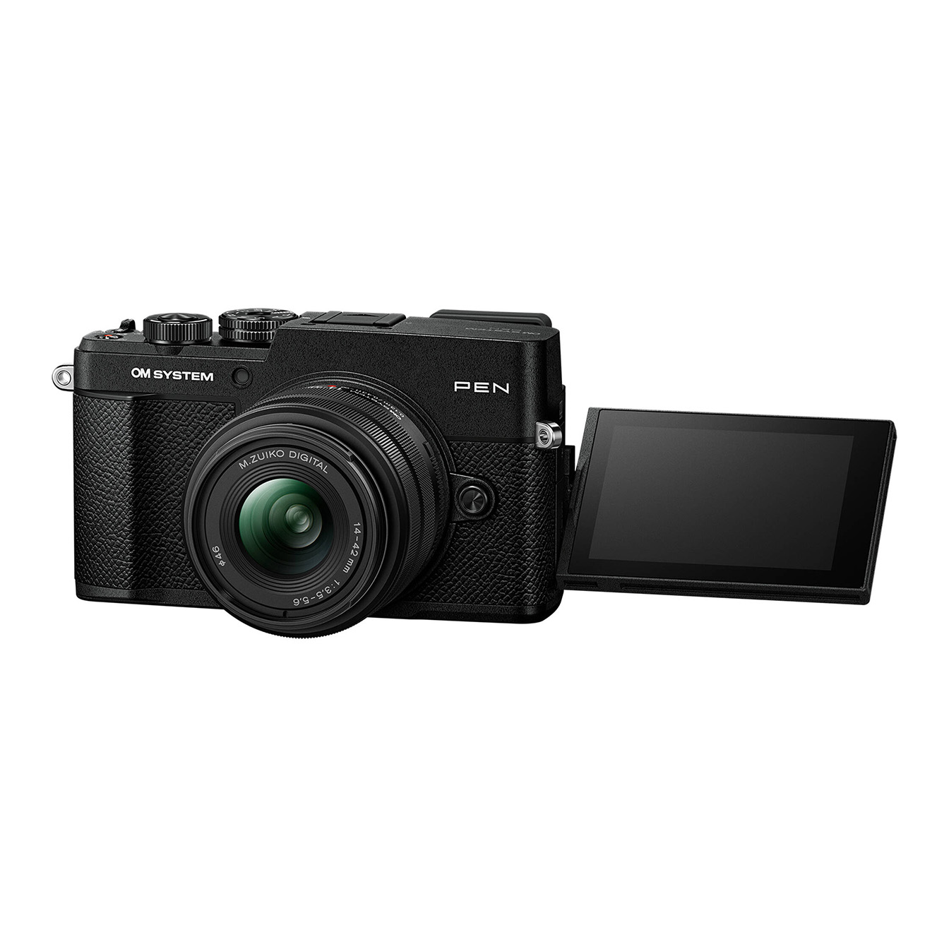 OM SYSTEM PEN Mirrorless Camera with 14-42mm III Lens (Black) - Image 7
