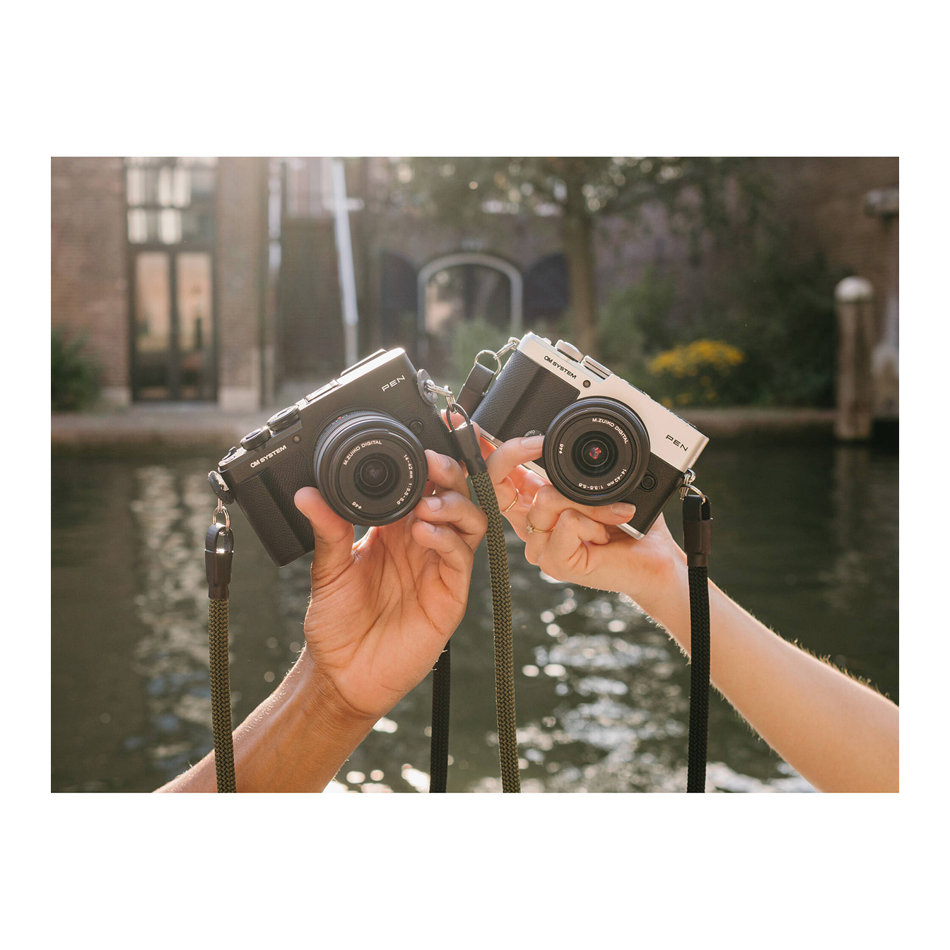 OM SYSTEM PEN Mirrorless Camera with 14-42mm III and 40-150mm R Lenses (Black) - Image 20