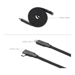 Alternative view of SmallRig 60W USB-C 2.0 Magnetic Self-Coiling Cable (39.4")