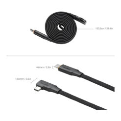 Alternative view of SmallRig 100W USB-C 2.0 Magnetic Self-Coiling Cable (39.4")