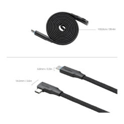 Alternative view of SmallRig 240W USB-C 2.0 Magnetic Self-Coiling Cable (39.4")