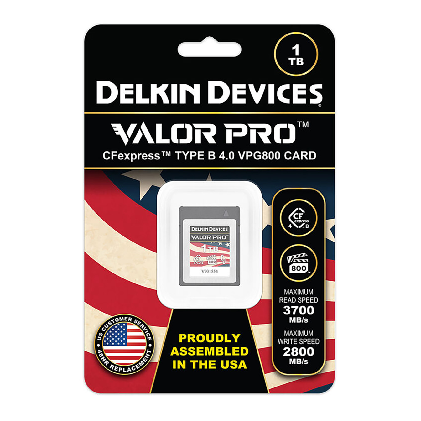 Delkin Devices 1TB Valor PRO CFexpress 4.0 Type B Memory Card - Image 3