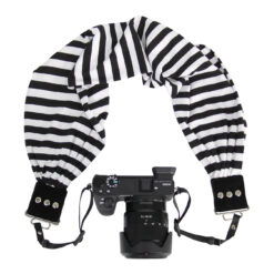 Alternative view of Capturing Couture Pocket Scarf Camera Strap (Stripe Black)
