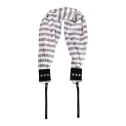 Capturing Couture Pocket Scarf Camera Strap (Stripe Gray)