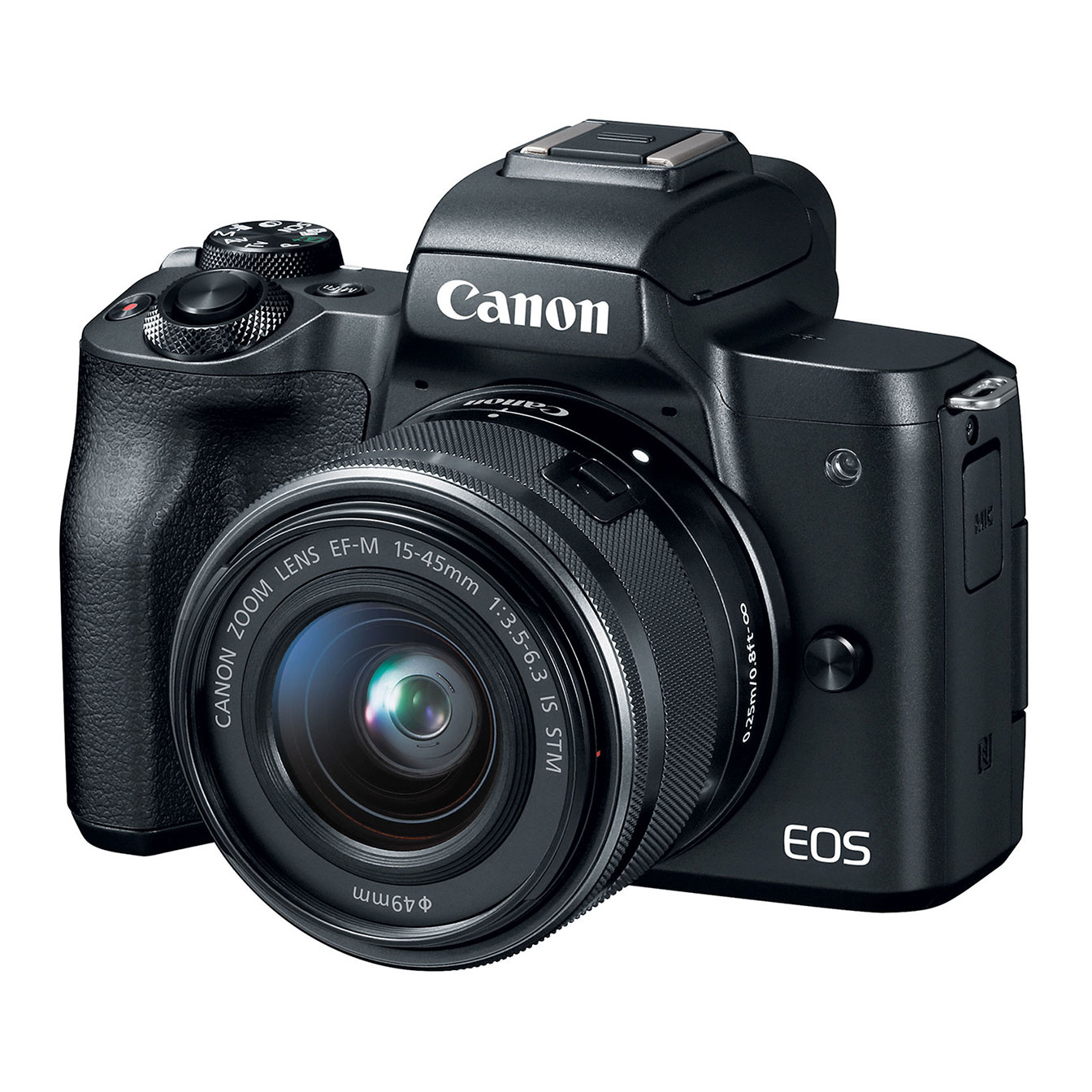 Canon EOS M50 Mirrorless Camera with 15-45mm Lens (Black)