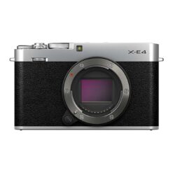 FUJIFILM X-E4 Mirrorless Camera (Silver) with JJC Hand Grip