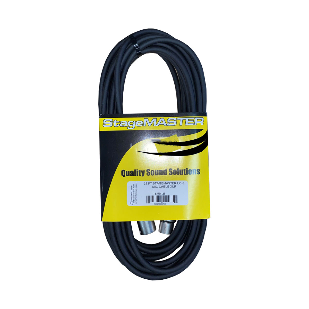 Pro Co Sound StageMASTER XLR Male to XLR Female Microphone Cable (25')