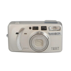 Minolta Zoom 160c Date 35mm Camera, 37.5-160 Silver